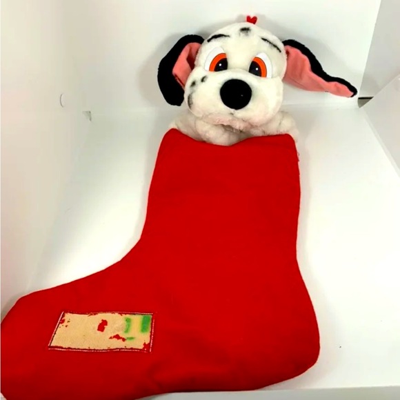 Disney Other - Vintage Disney 101 Dalmatians Plush Dog Christmas Stocking 90s